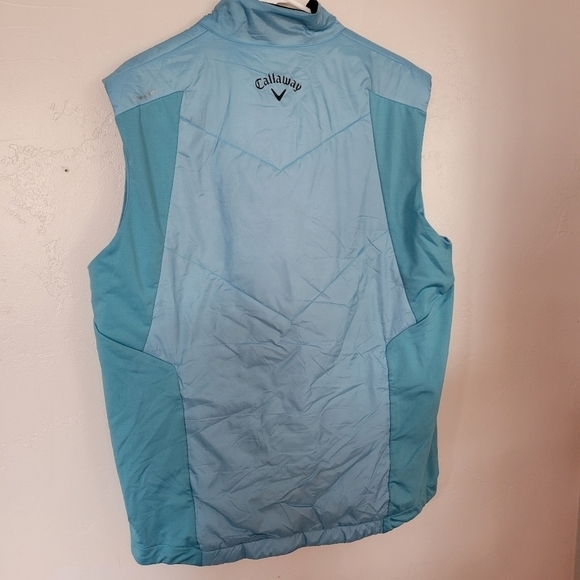 Callaway Weather Series Blue Vest Men's XL Swing Tech Golf Sports Athletic - Picture 4 of 9